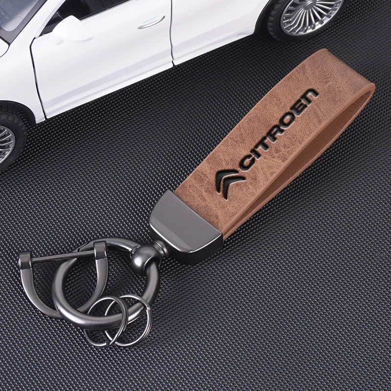 Citroën Leather Keychain