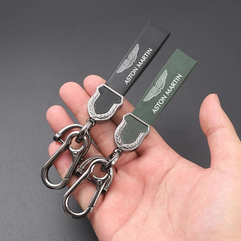 Aston Martin Leather Keychain