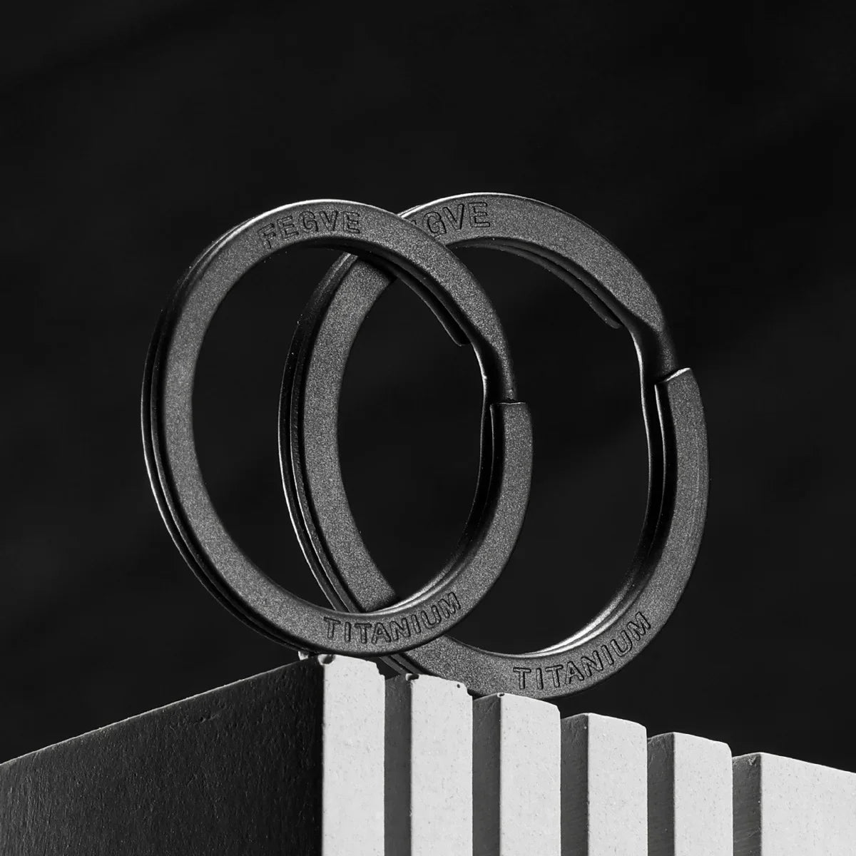 Black Titanium Keyring