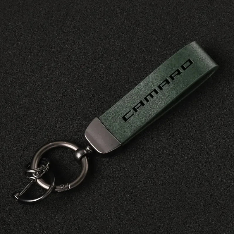 Chevrolet Camaro Leather Keychain