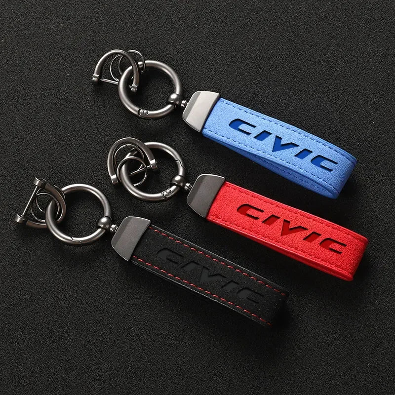 Honda Civic Leather Keychain