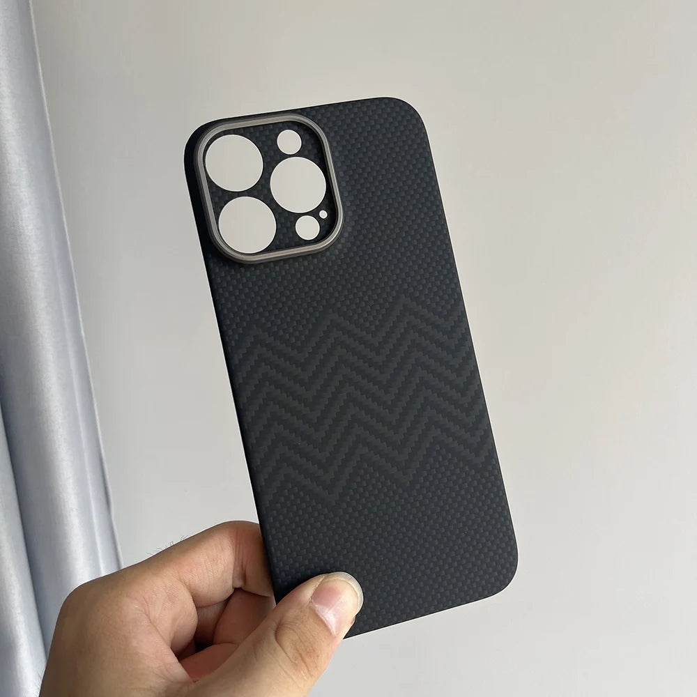 Luxury Hard Carbon Fiber Magsafe IPhone Case