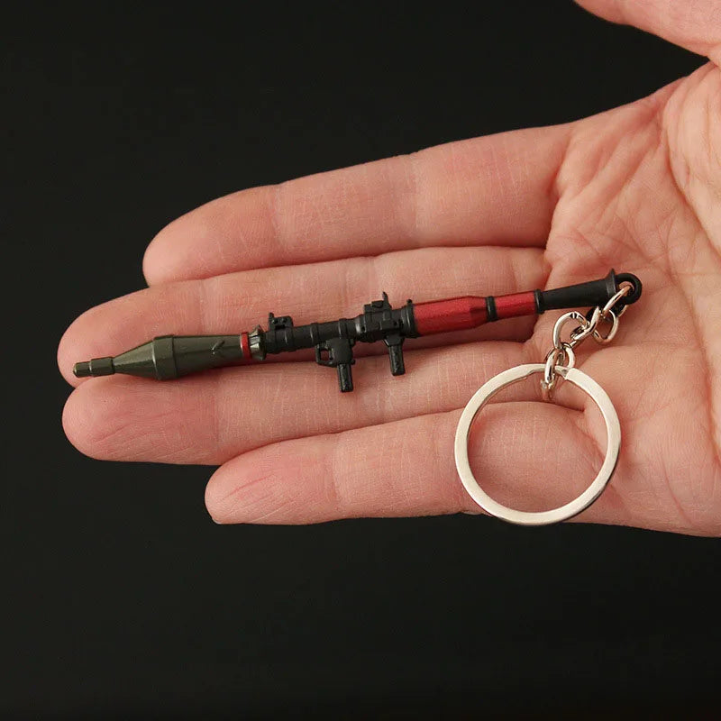 RPG Mini Gun Metal Keychain