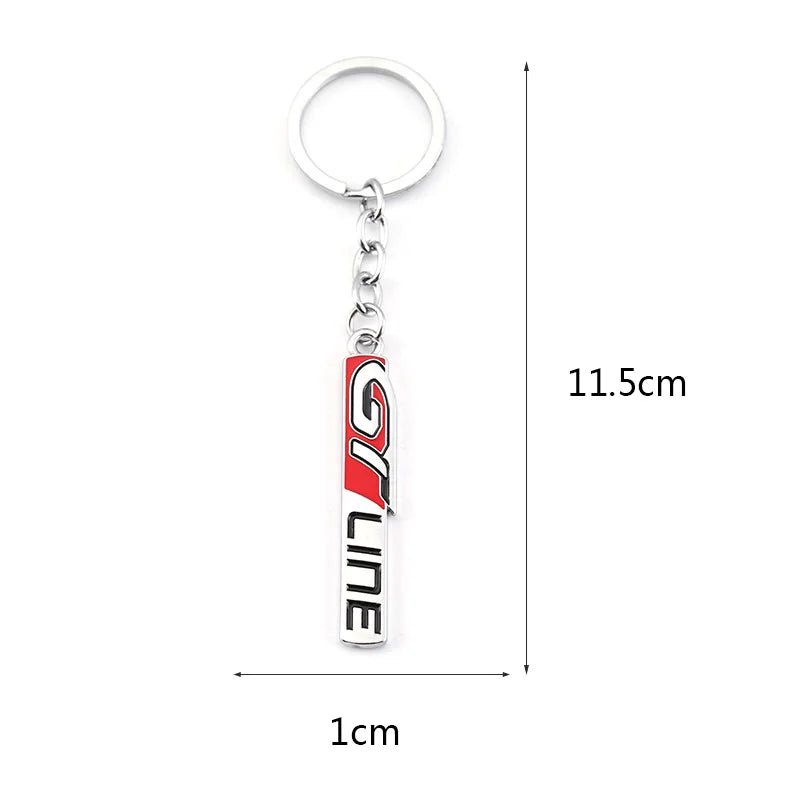 Kia & Peugeot GT Metal Keychain