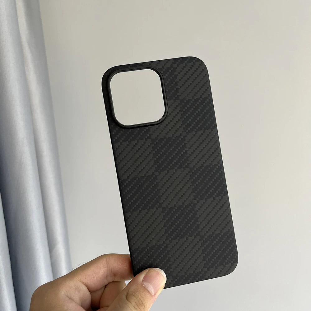 Luxury Hard Carbon Fiber Magsafe IPhone Case