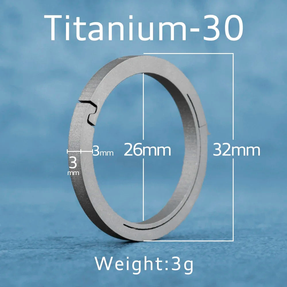 Black Titanium Keyring