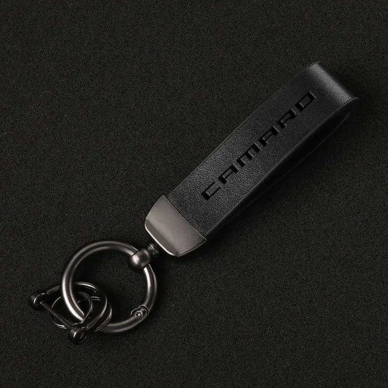 Chevrolet Camaro Leather Keychain
