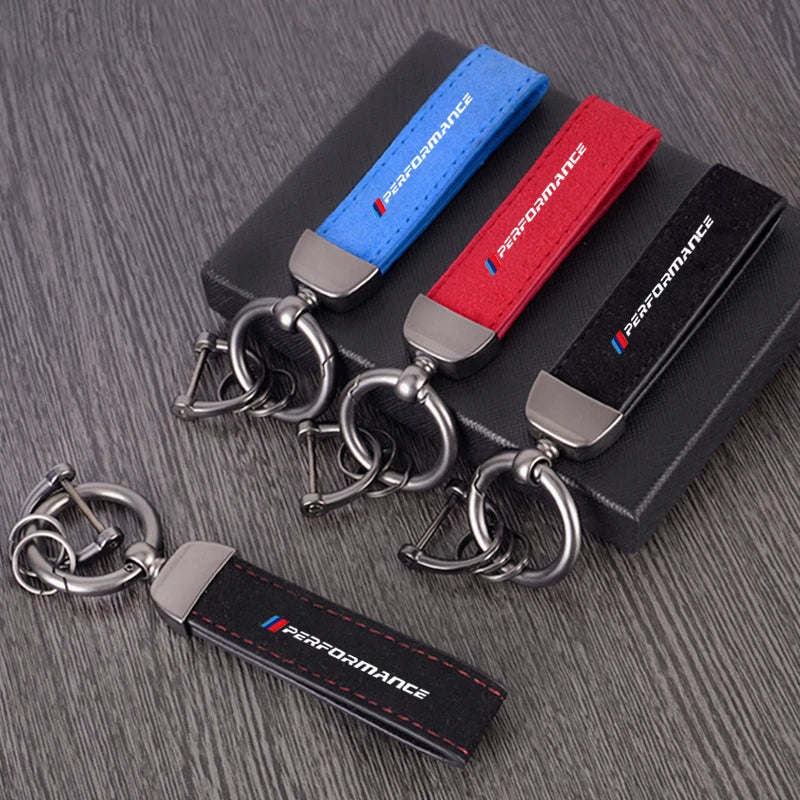 BMW Leather Keychain