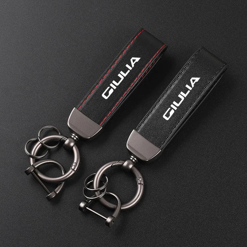 Alfa Romeo Leather Keychain
