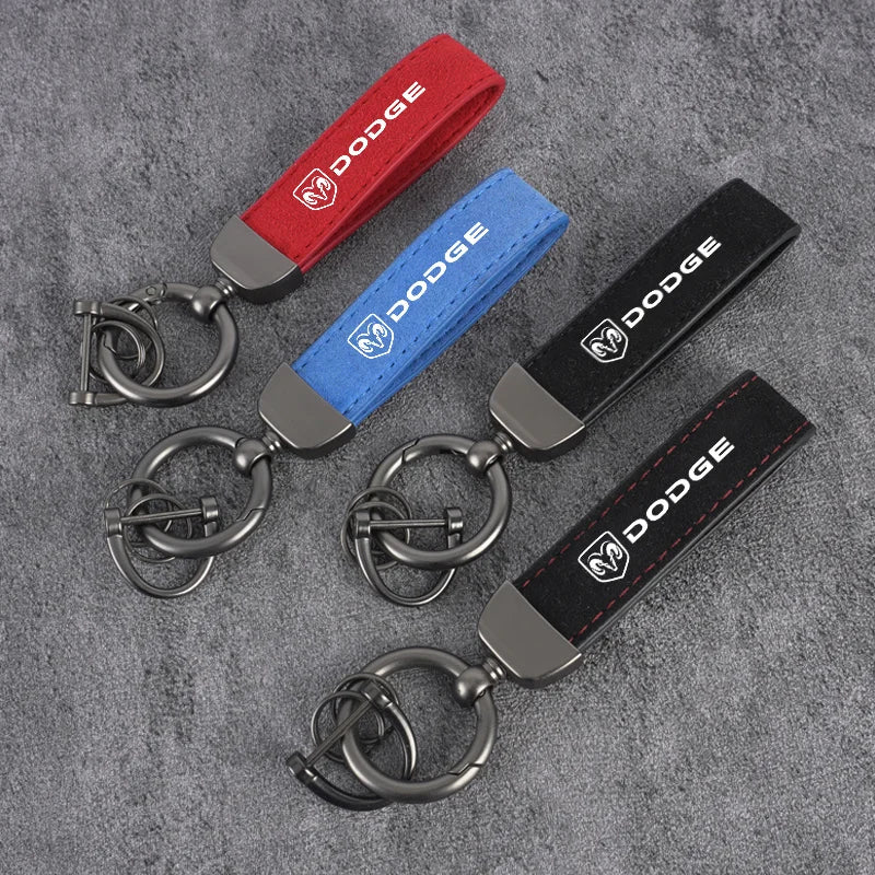 Dodge Leather Keychain