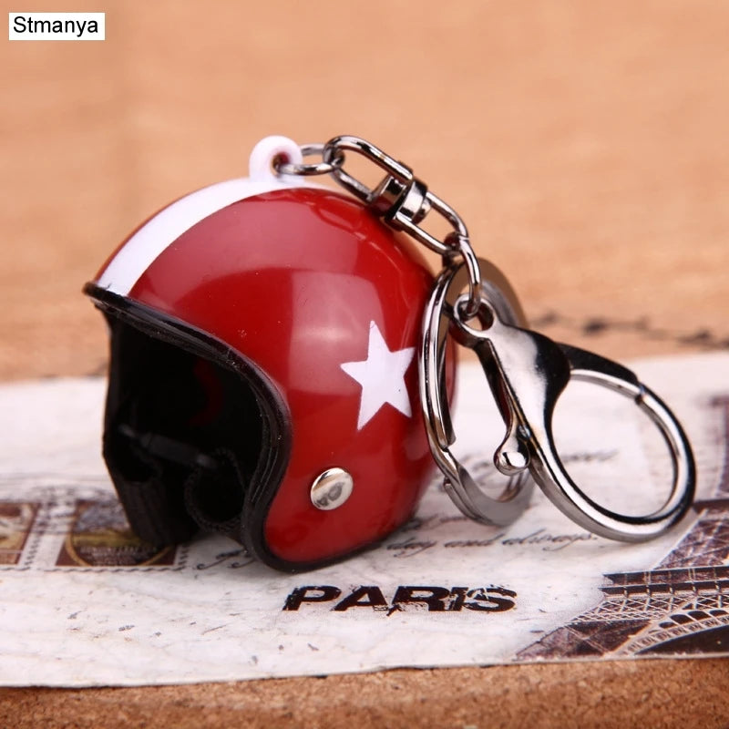 Safety Helmet Car Keychain