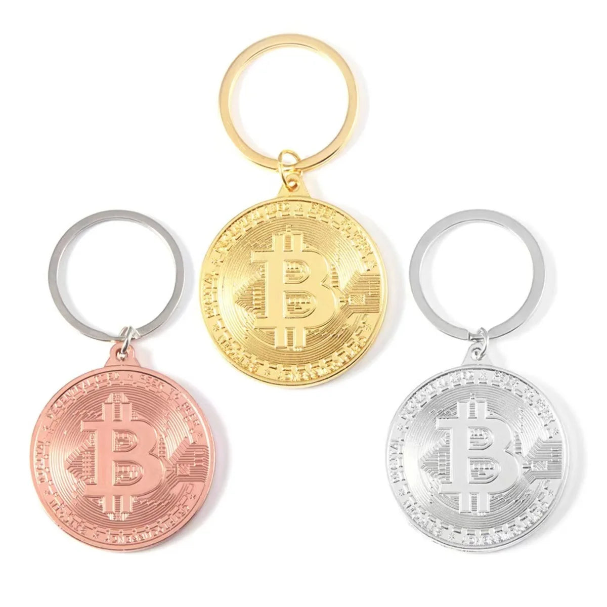 Bitcoin Metal Keychain
