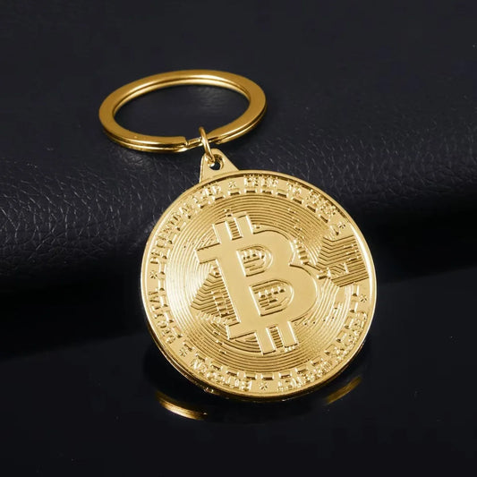 Bitcoin Metal Keychain