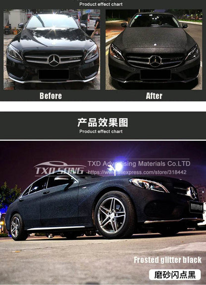 Premium Black glitter Vinyl