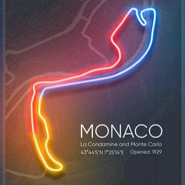 Monaco Circuit Wall Frame