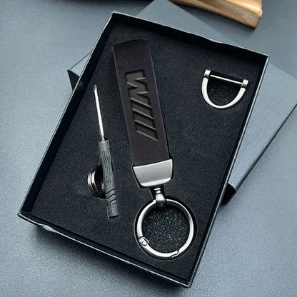BMW M Luxury Leather Keychain