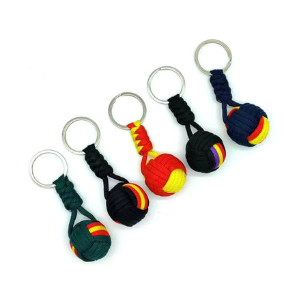 Woven Rope Ball Keychain