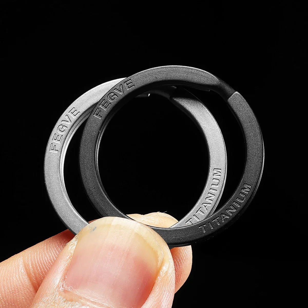 Black Titanium Keyring