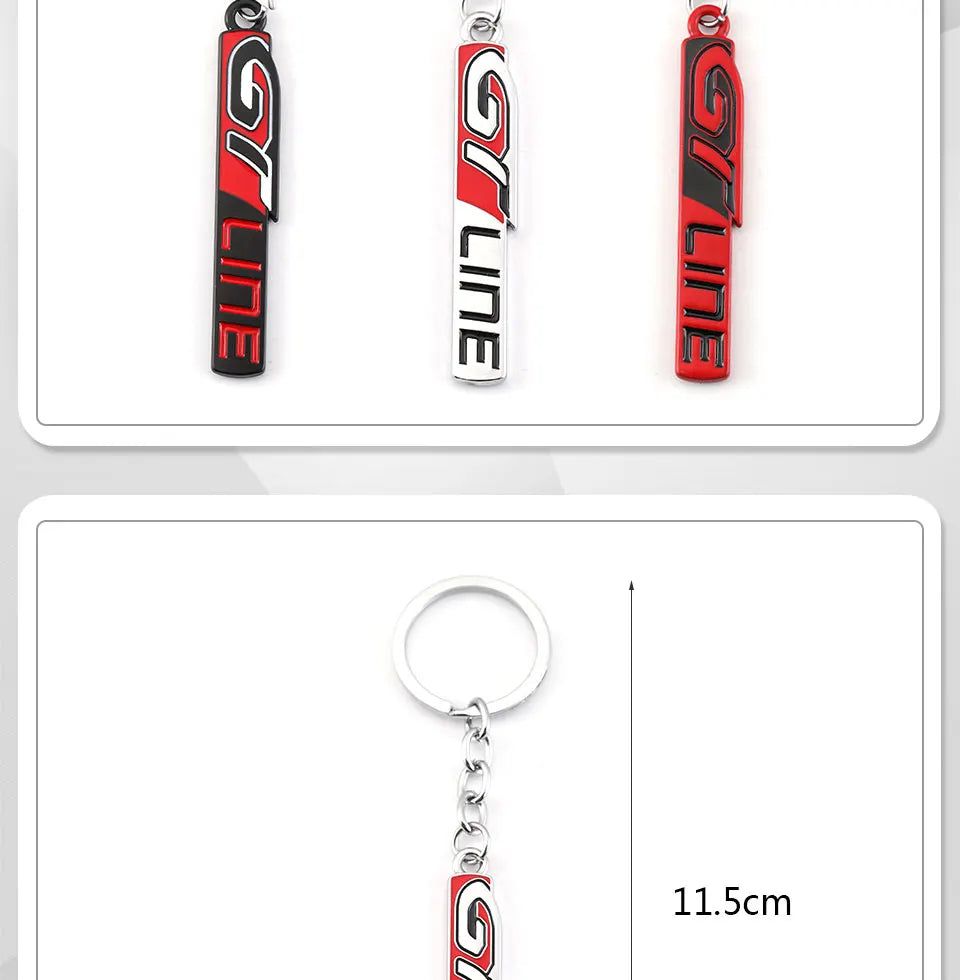 Kia & Peugeot GT Metal Keychain