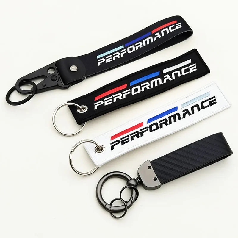 BMW Performance Fabric Keychain