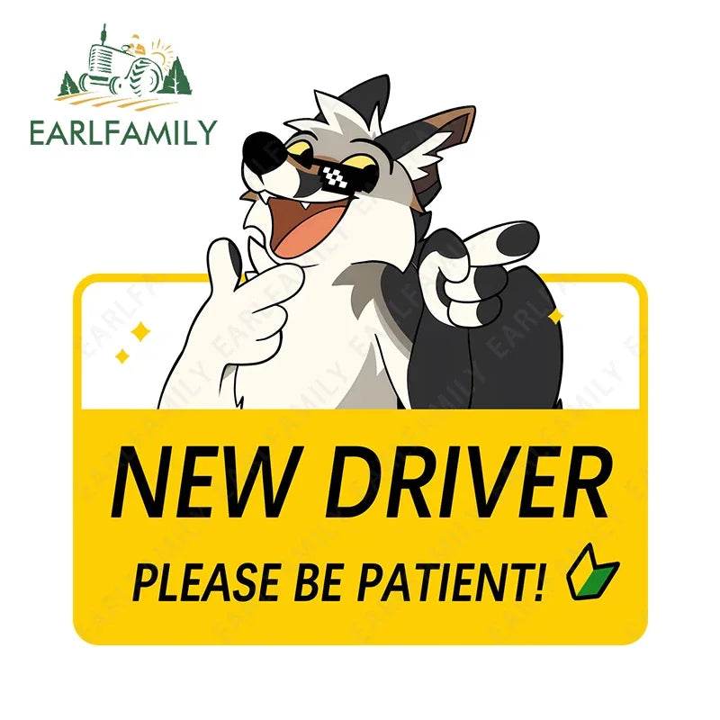 Shy Furry Warning Sticker