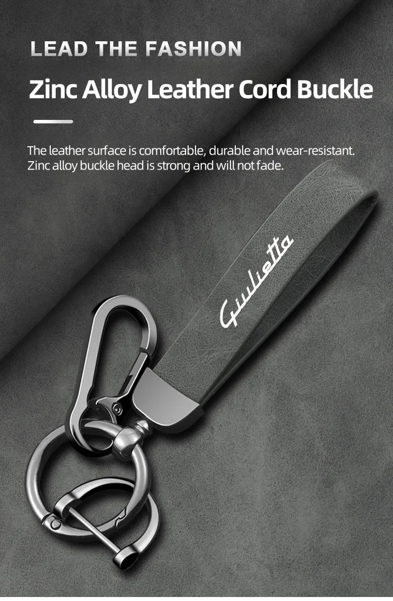 Alfa Romeo Leather Keychain