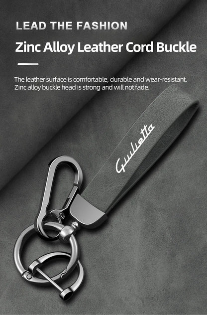 Alfa Romeo Leather Keychain