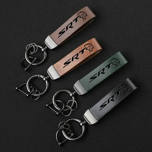 SRT Leather Keychain