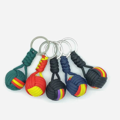 Woven Rope Ball Keychain