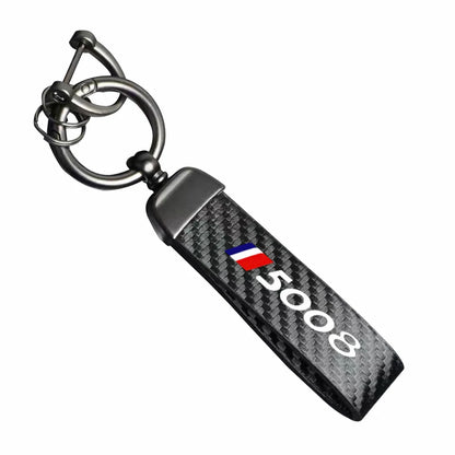 Peugeot Carbon Fiber Keychain