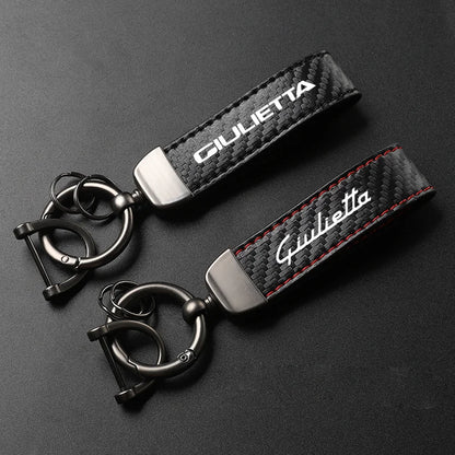 Alfa Romeo Carbon Fiber Keychain