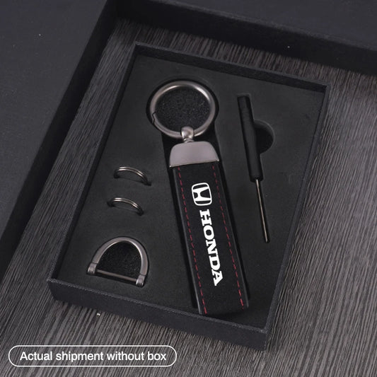 Honda Leather Keychain