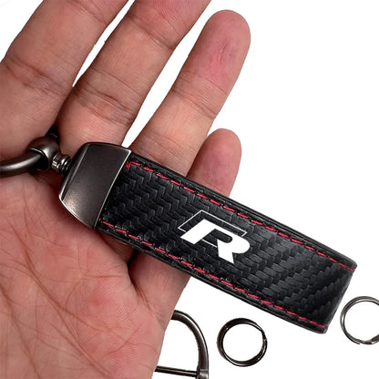 Volkswagen R-Line Carbon Fiber Keychain