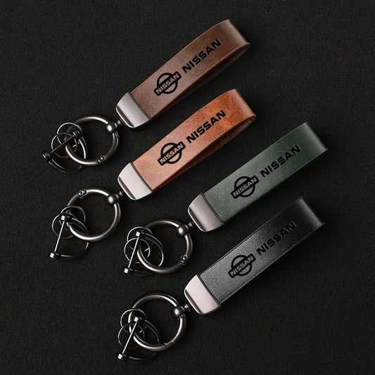 Nissan Leather Keychain