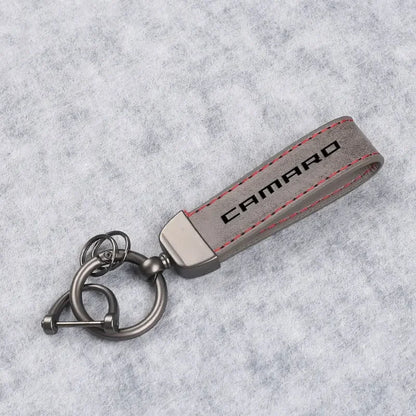 Chevrolet Camaro Leather Keychain
