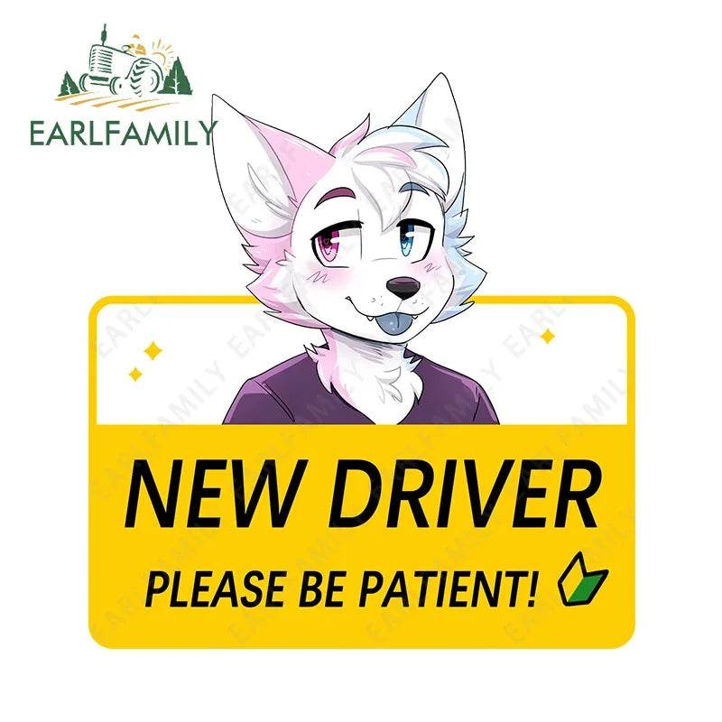 Shy Furry Warning Sticker