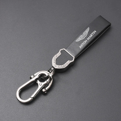 Aston Martin Leather Keychain