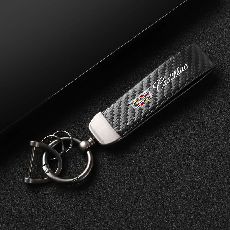 Cadillac Carbon Fiber Keychain