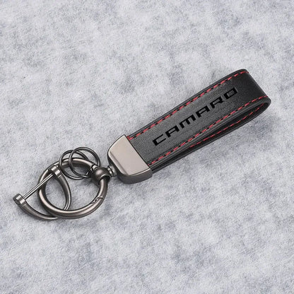 Chevrolet Camaro Leather Keychain