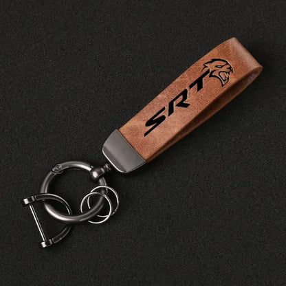 SRT Leather Keychain