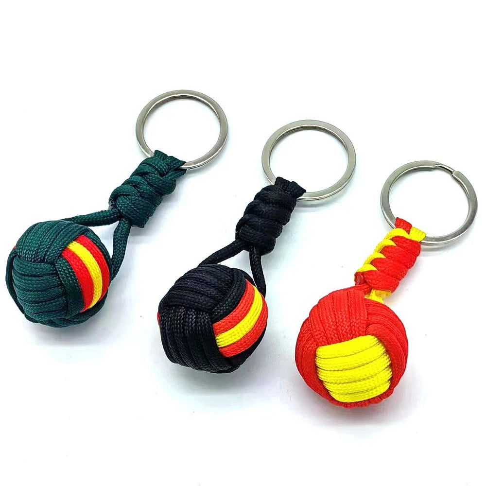 Woven Rope Ball Keychain