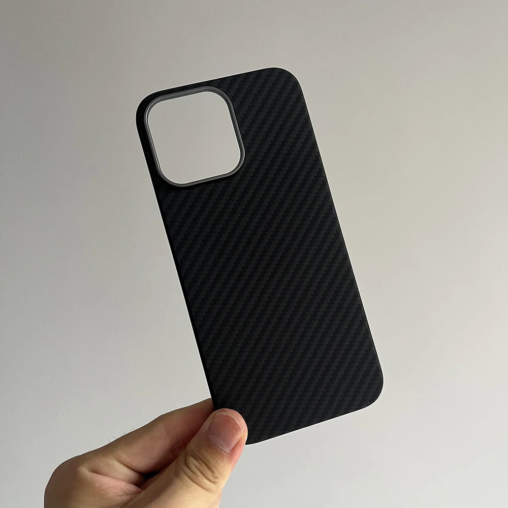 Luxury Hard Carbon Fiber Magsafe IPhone Case