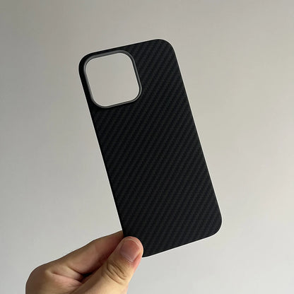Luxury Hard Carbon Fiber Magsafe IPhone Case