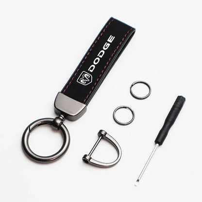 Dodge Leather Keychain