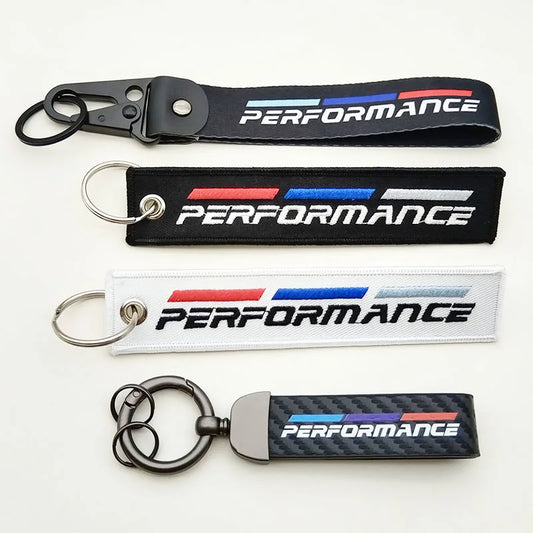 BMW Performance Fabric Keychain