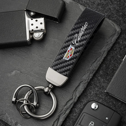 Cadillac Carbon Fiber Keychain