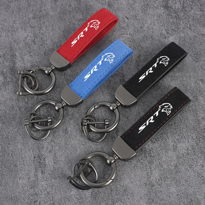 Dodge Leather Keychain