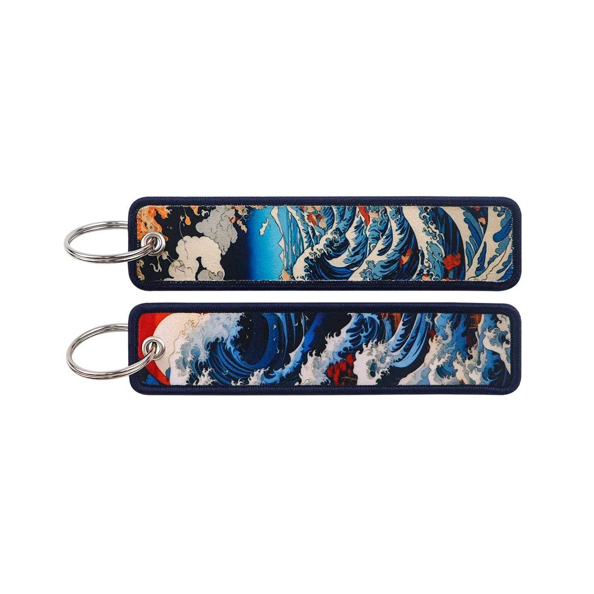 Japanese Waves Keychain