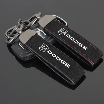 Dodge Leather Keychain