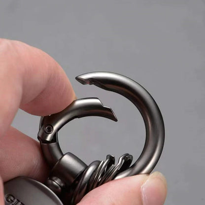 Raptor Leather Keychain